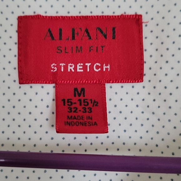 Alfani Slim Fit stretch button down shirt - Picture 2 of 5